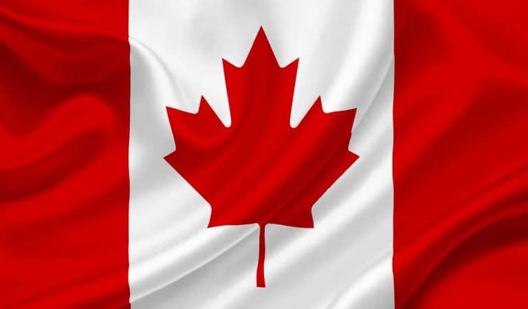 Canada waving flag